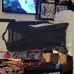 Zara gray lace dress